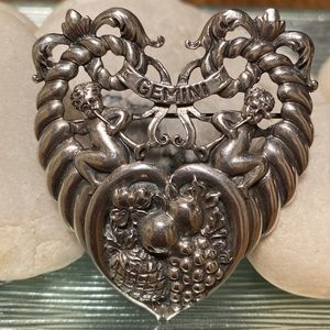 VTG Sterling Silver Cini Gemini Brooch